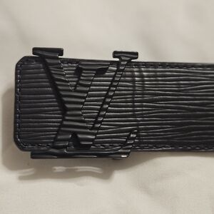 Louis Vuitton Black Leather Belt